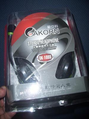 【批發(fā)多媒體耳機 歐亞科-OK1088 帶麥克風 網吧專用立體聲】價格,廠家,圖片,耳機,廣州眾千電子產品-